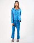 The Blue Ruffle Pyjama Set