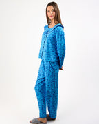 The Ruffle Pyjama - Bottoms Blue