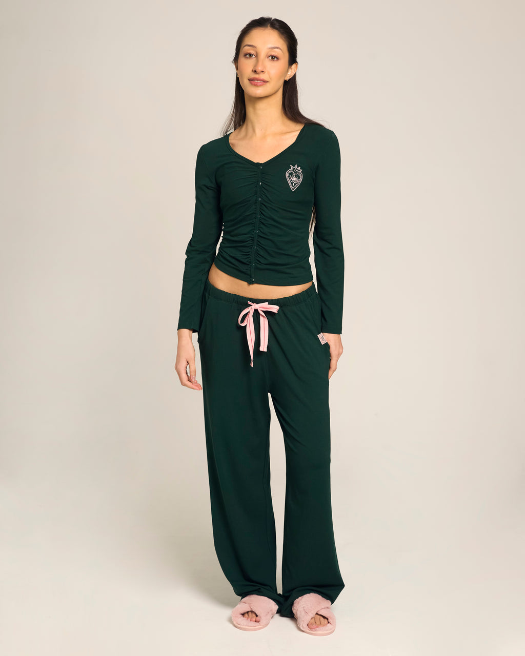 The Button Me Up Lounge Set - Green
