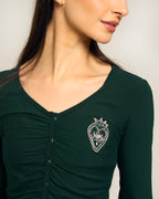 The Button Me Up Lounge Top