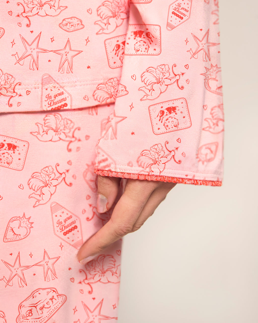 The Ruffle Pyjama Set - Top Pink