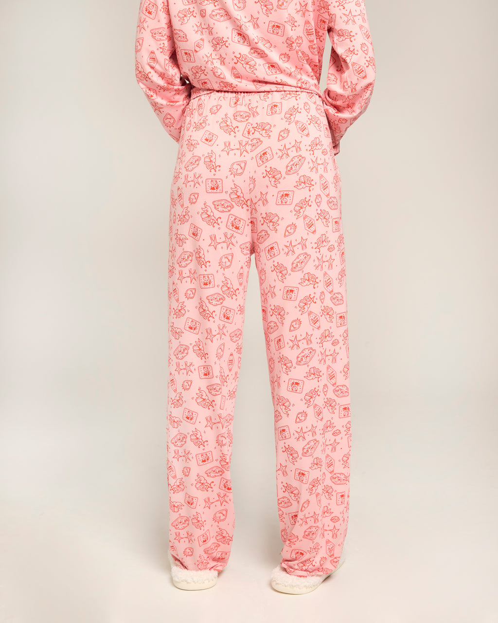 The Ruffle Pyjama Set - Bottoms Pink