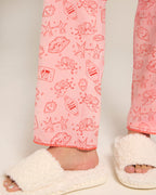 The Ruffle Pyjama Set - Bottoms Pink