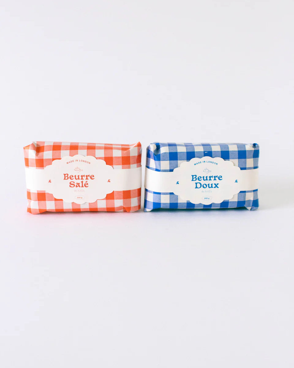 Red and Blue Butter Candles