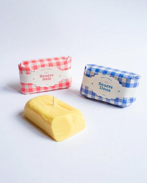 Red and Blue Butter Candles